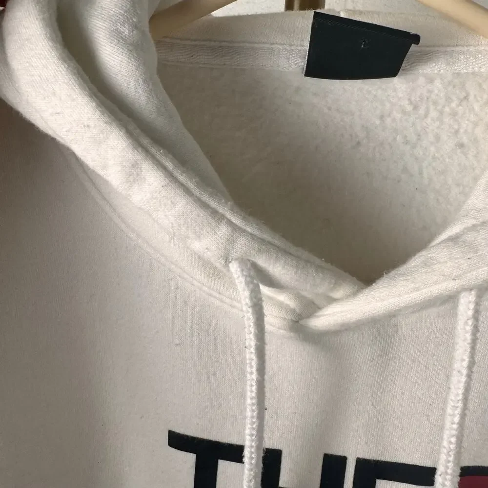 the north face mens pride rainbow logo white pullover hoodie sweatshirt